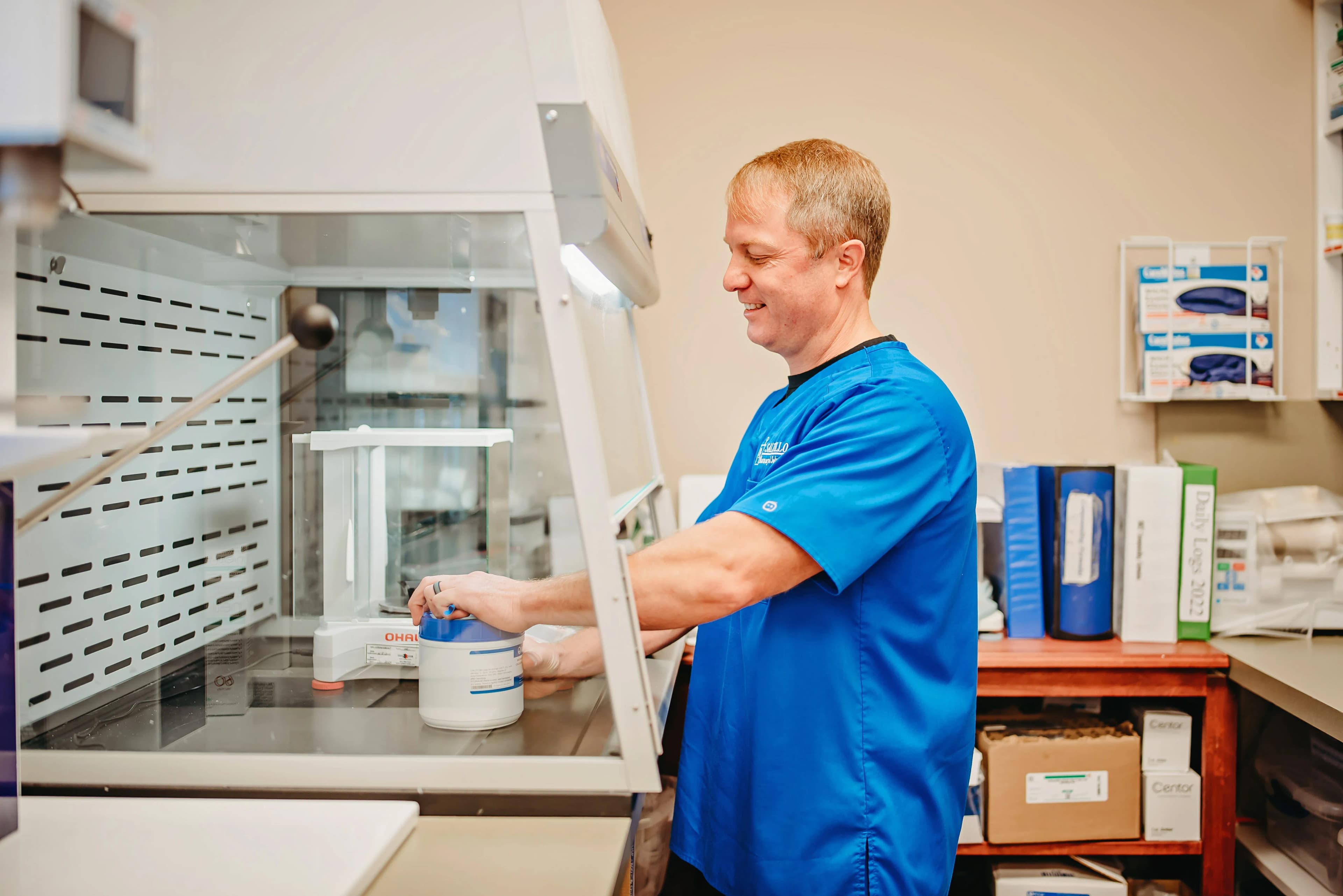 Customized compounded medications prepared by the pharmacy